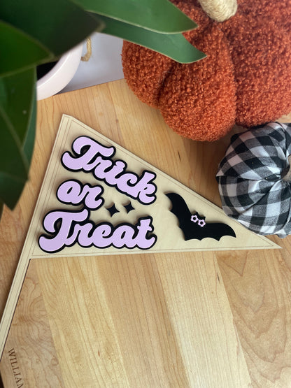 Trick or Treat Wooden Pendants