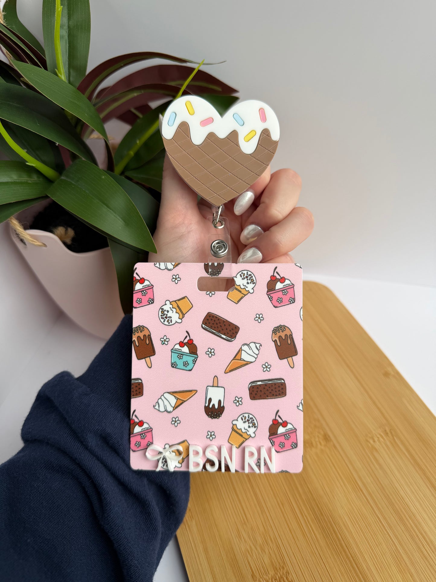 Summer Ice Cream Badge Reel and Backer Bundle