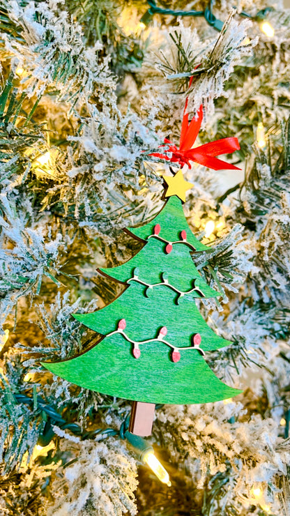 Paint Your Own Wooden 4 Pack of Christmas Ornaments with Paint and Paintbrushes Included