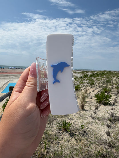 Dolphin Acrylic Claw Clip