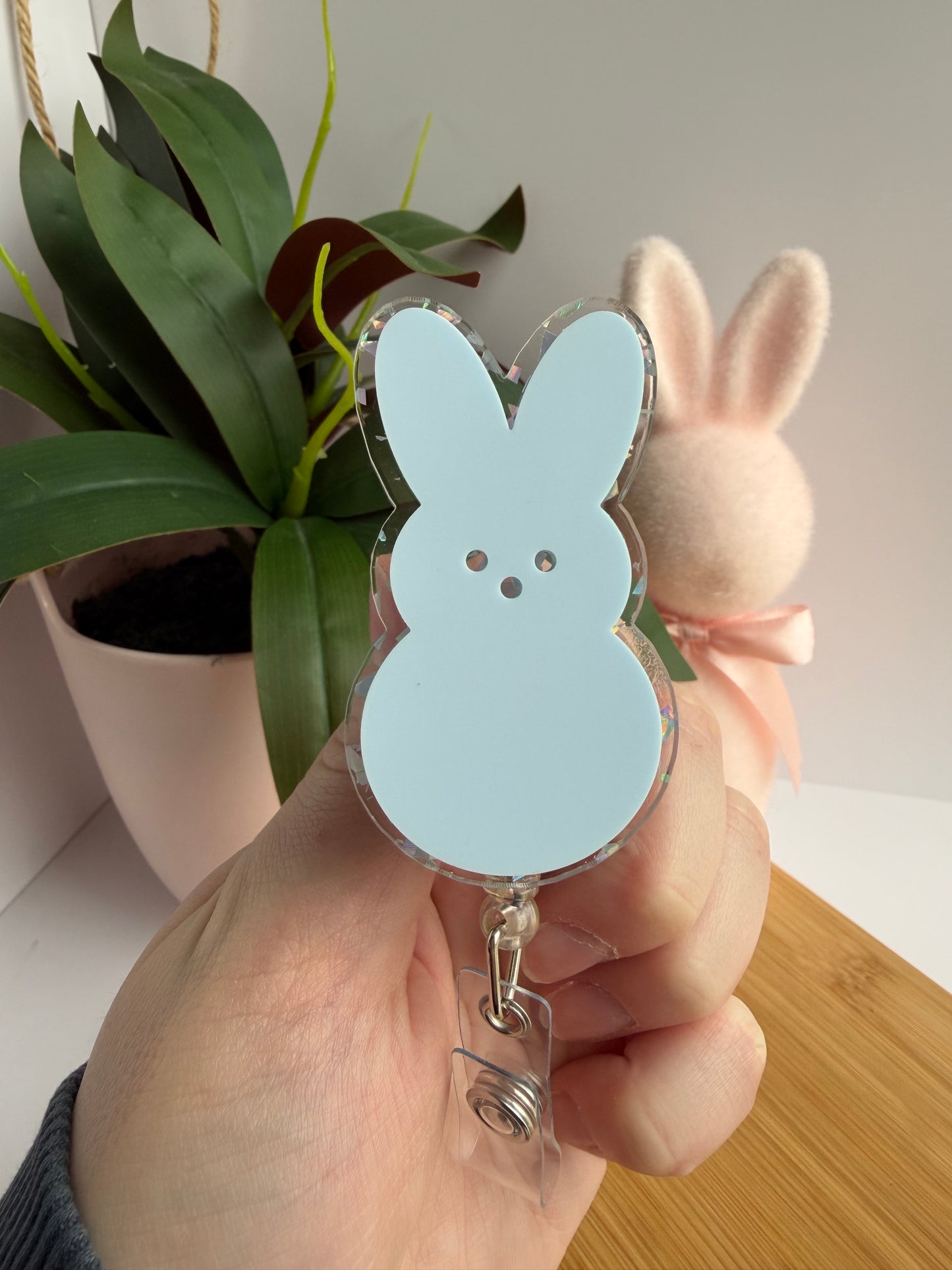 Easter Peeps Acrylic Badge Reel
