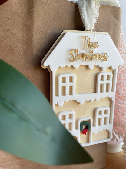 Gingerbread House Custom Gift Tag/Ornament