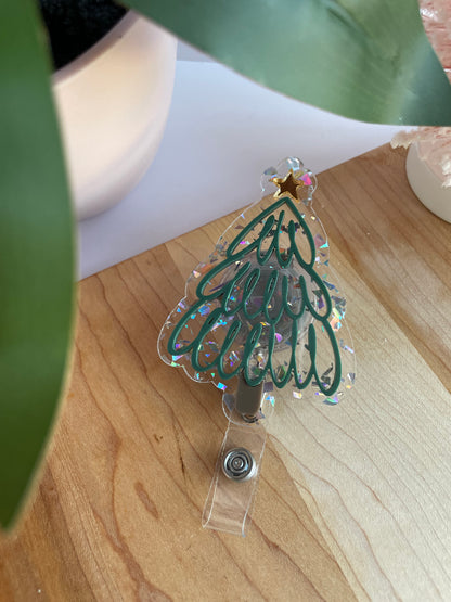 Christmas Tree Badge Reel