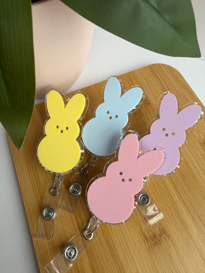 Easter Peeps Acrylic Badge Reel