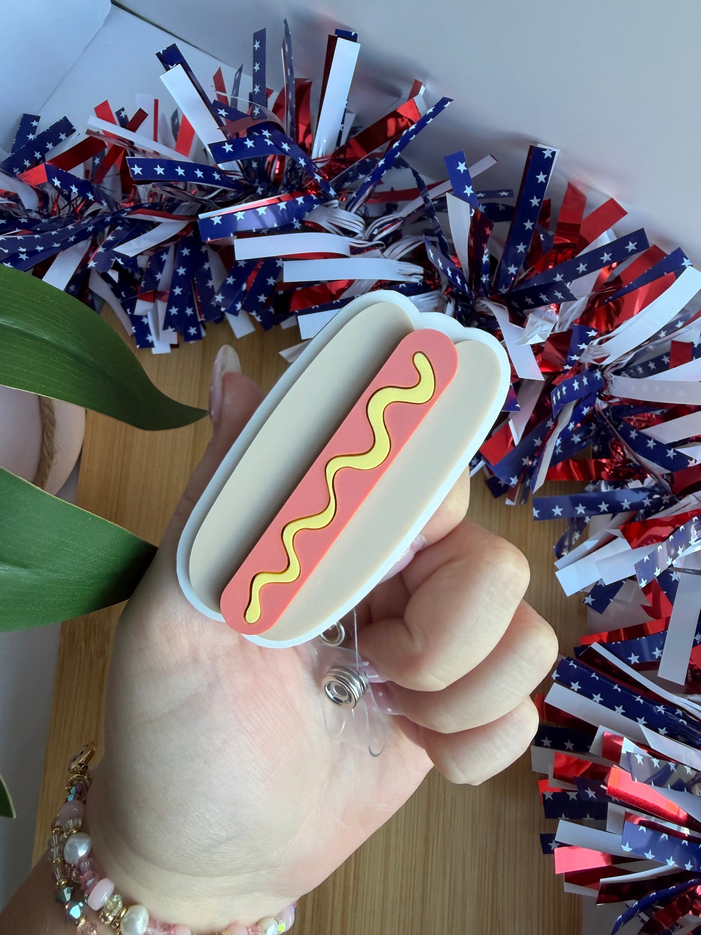 Patriotic USA Acrylic Badge Reel Bundle