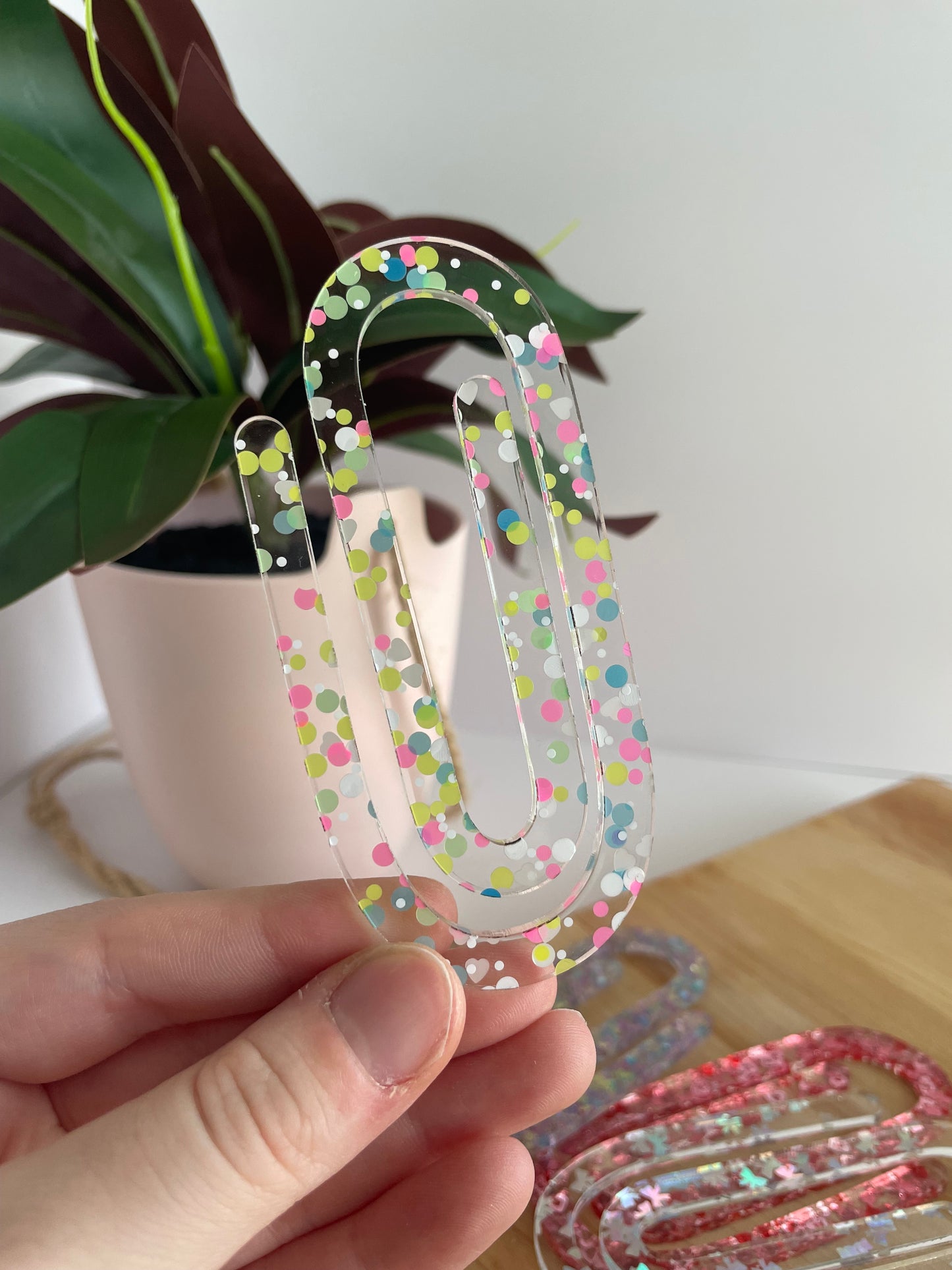 Jumbo Acrylic Paperclips