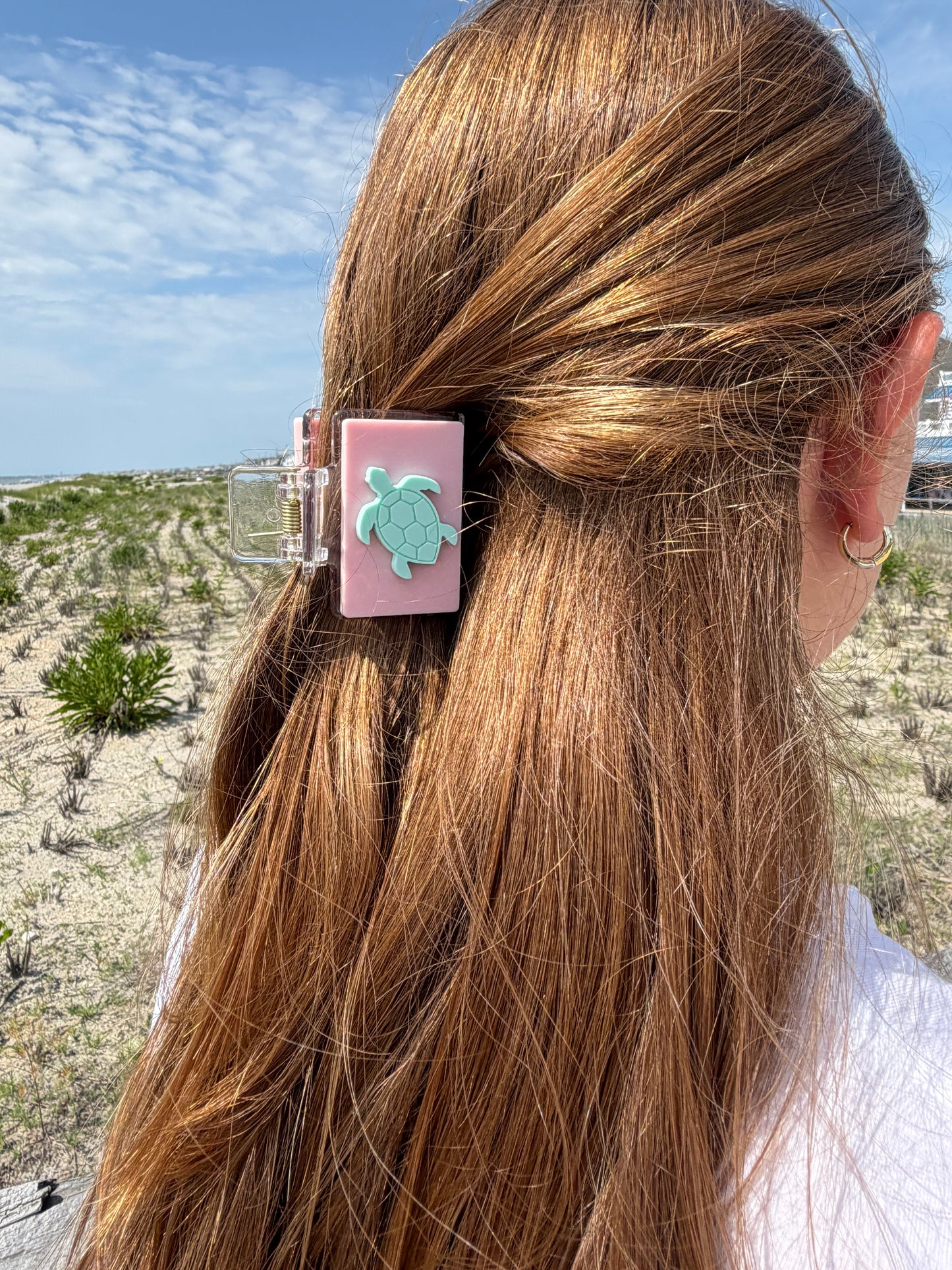 Sea Turtle Acrylic Claw Clip