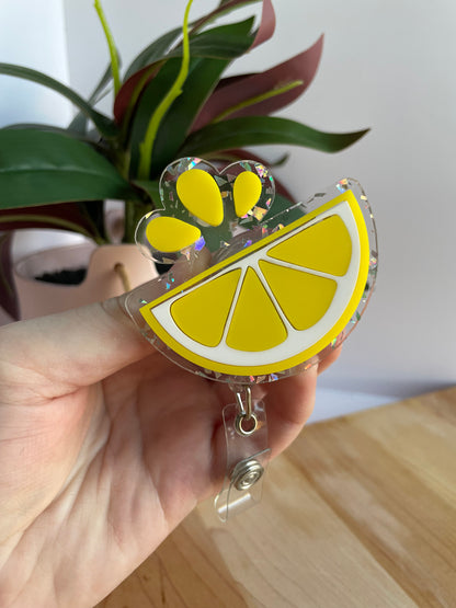 Yellow Lemon Badge Reel