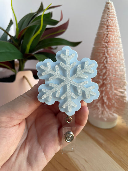 Sparkly Snowflake Badge Reel