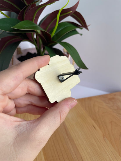 Be Kind Wooden Car Vent Clip