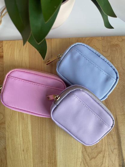 Custom Letter Wallet with Gold Zipper Features