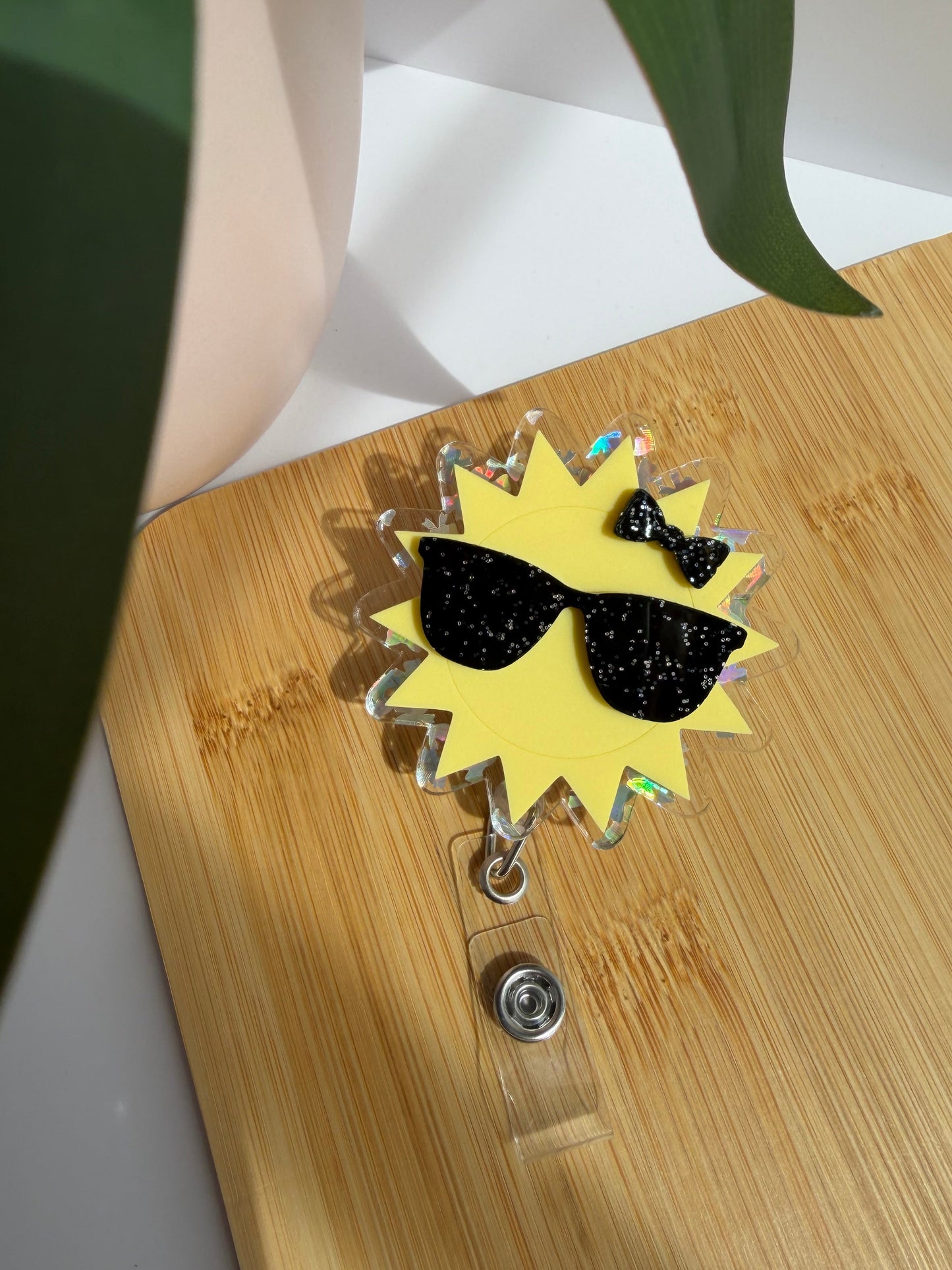 Sunny Shades Acrylic Badge Reel