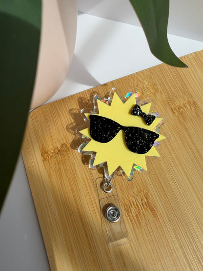 Sunny Shades Acrylic Badge Reel