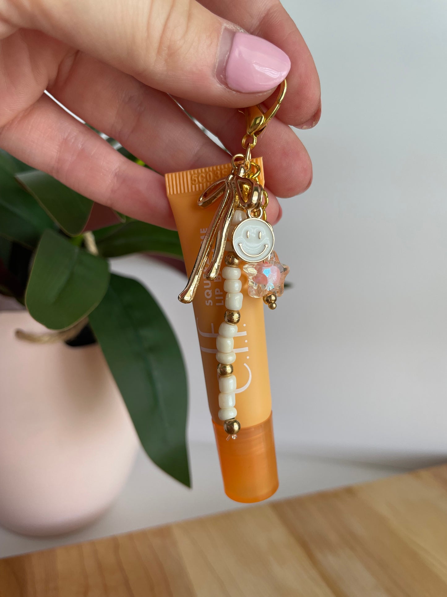 Lip Gloss Charm Keychains
