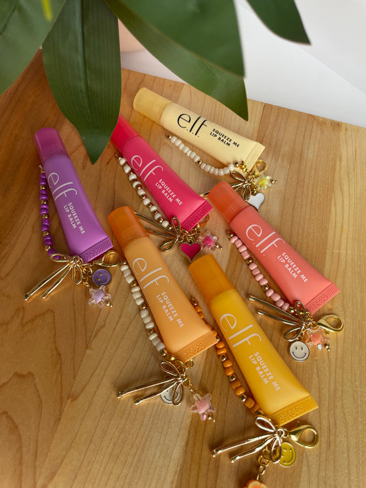 Lip Gloss Charm Keychains