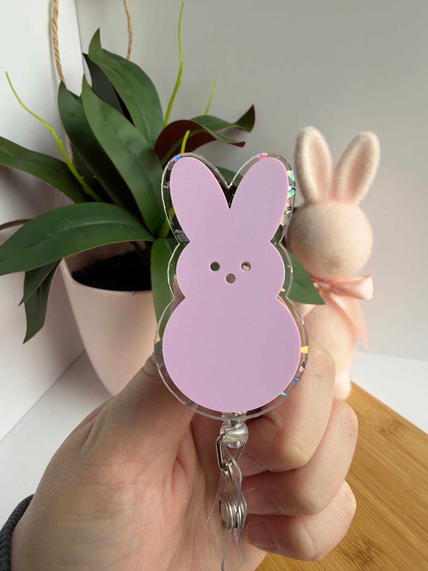 Easter Peeps Acrylic Badge Reel
