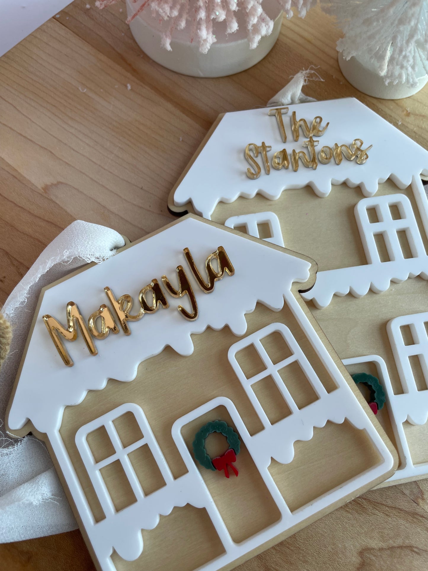 Gingerbread House Custom Gift Tag/Ornament