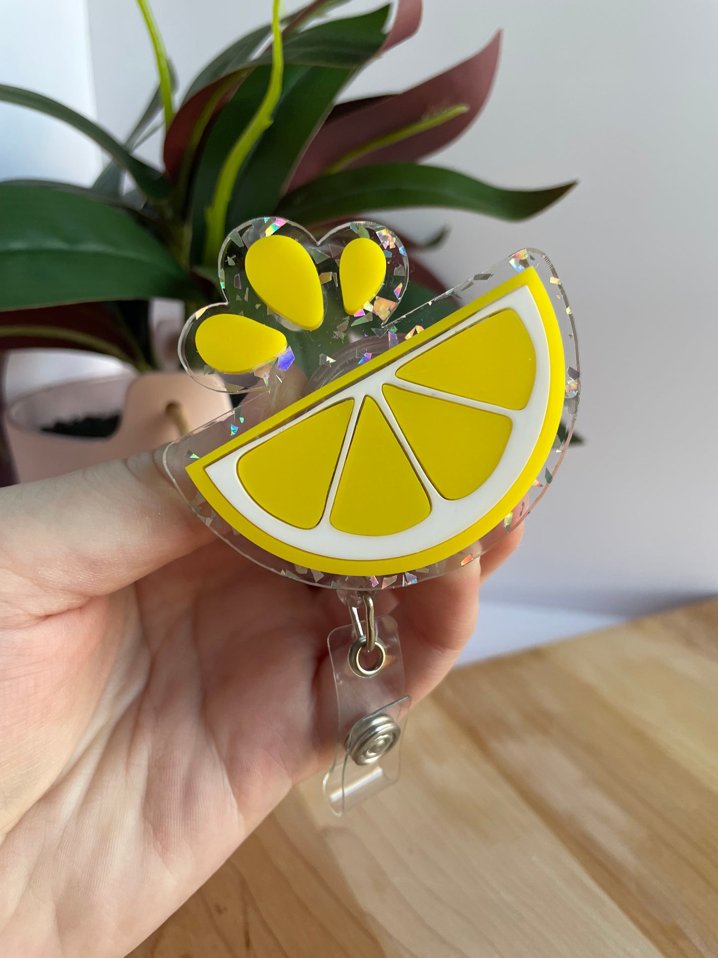 Yellow Lemon Badge Reel