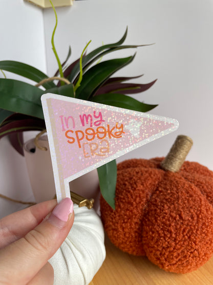 In My Spooky Era Pendant Flag Sparkly Glossy Sticker