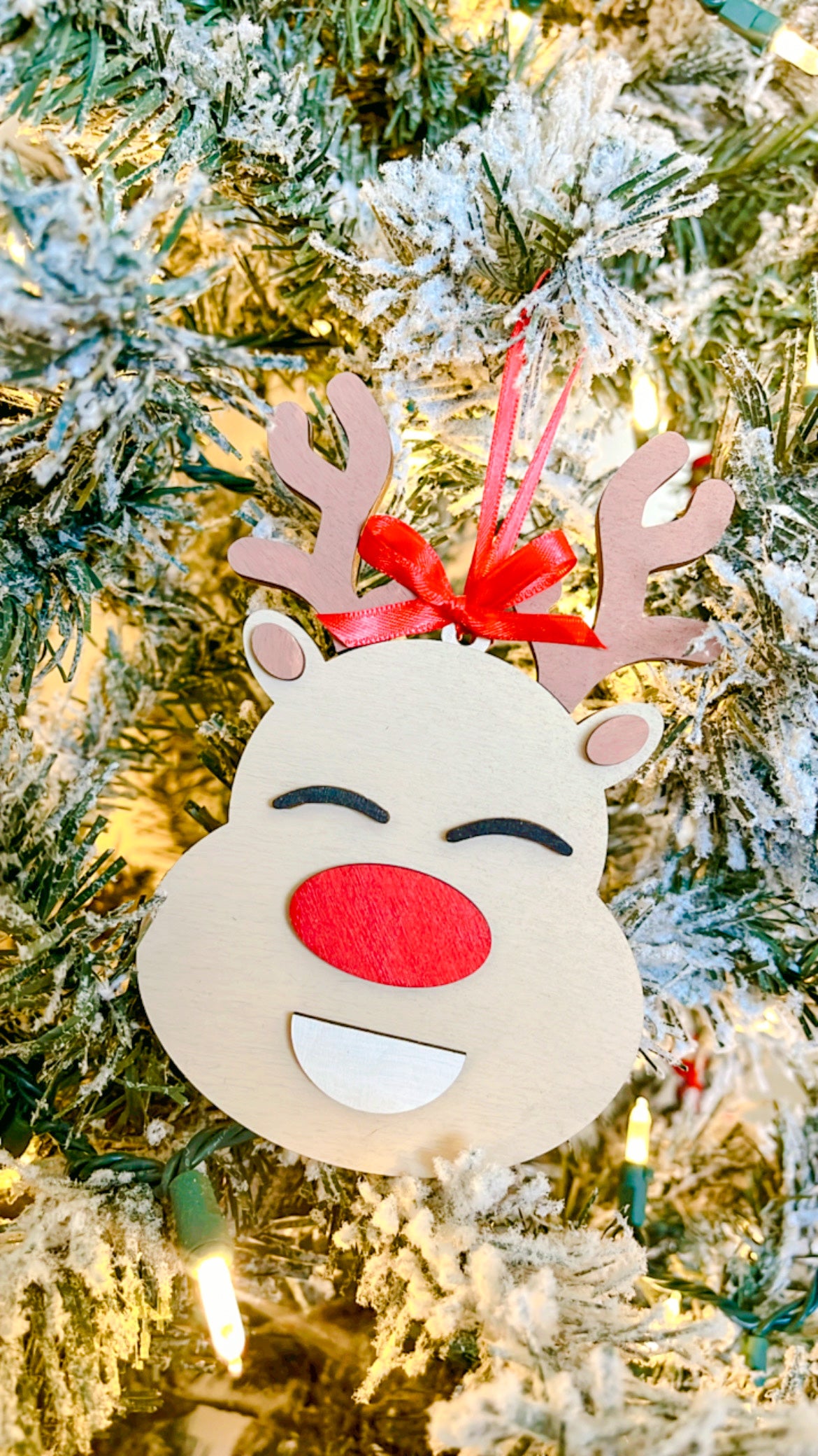 Paint Your Own Wooden 4 Pack of Christmas Ornaments with Paint and Paintbrushes Included