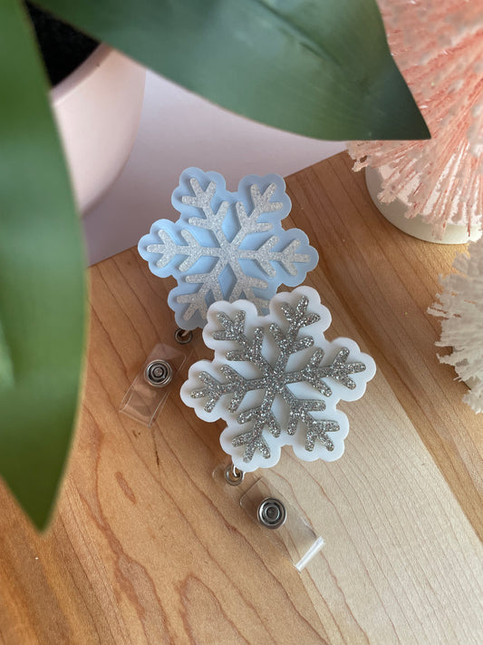 Sparkly Snowflake Badge Reel