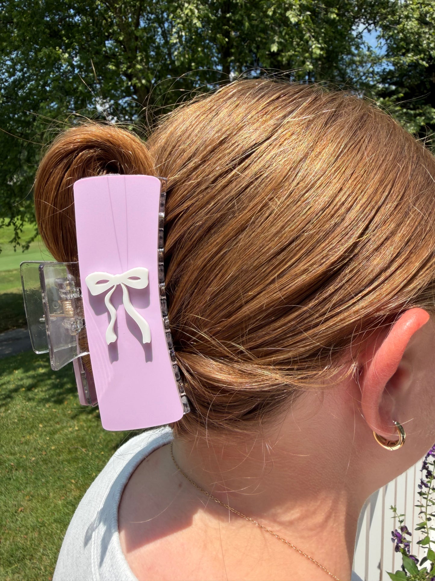 Coquette Bow Acrylic Claw Clip