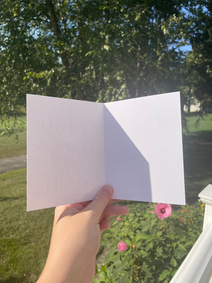 Good Things Are Coming Positive Blank Card with White Envelope