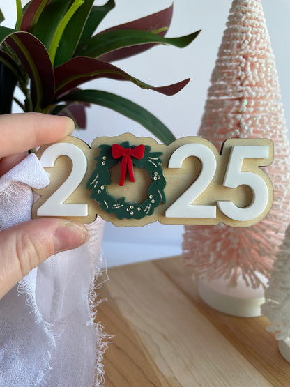 2025 Acrylic Holiday Ornament