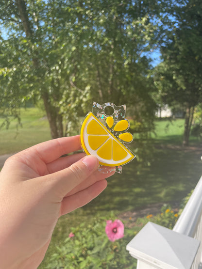 Sparkly Yellow Lemon 30 and 40 ounce Stanley Topper for Waterbottles
