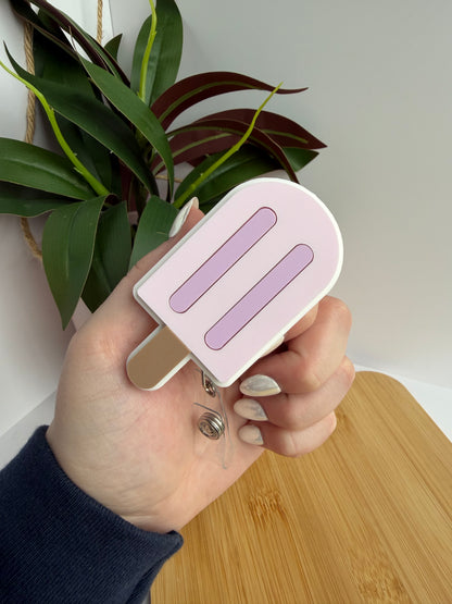 Summer Popsicles Acrylic Badge Reel