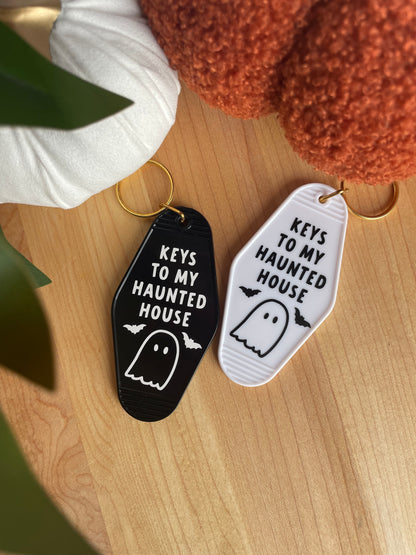 Keys To My Haunted House Motel Keychain
