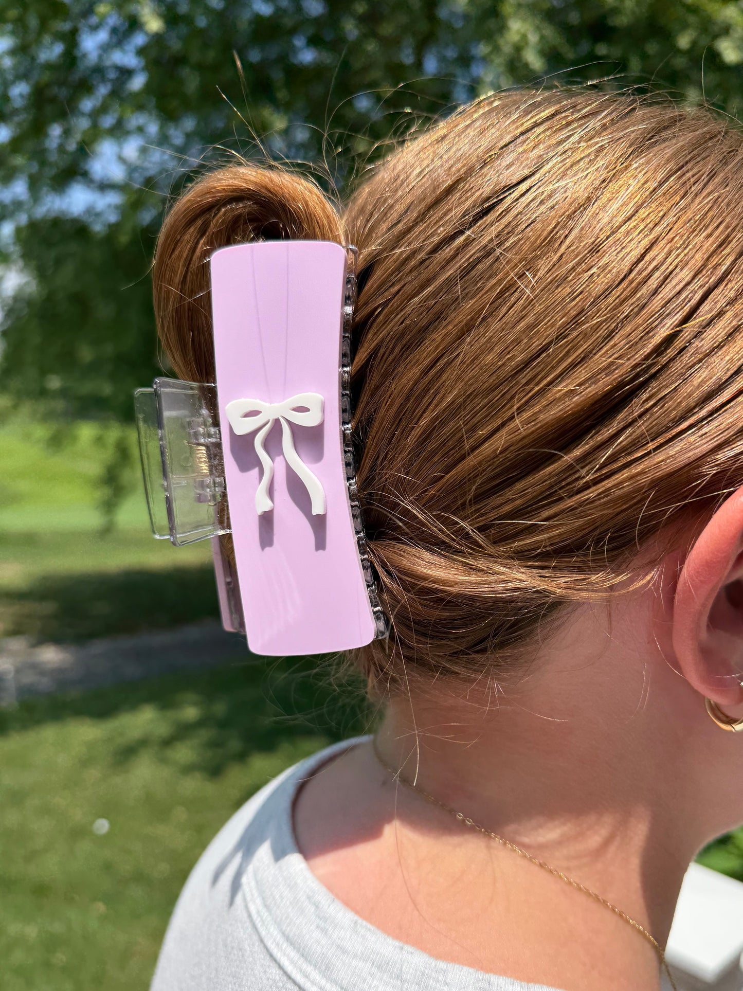 Coquette Bow Acrylic Claw Clip