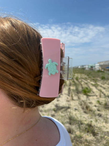 Sea Turtle Acrylic Claw Clip
