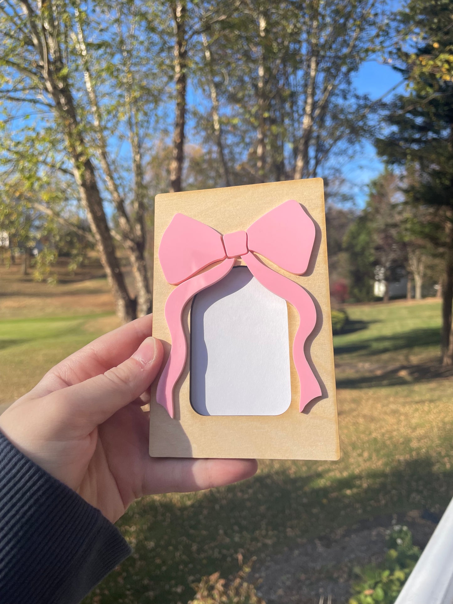 Cute Bow Picture Frame with Magnets